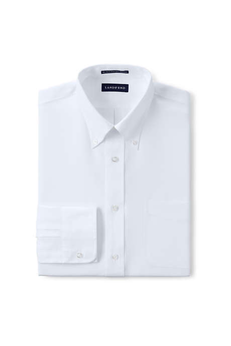 Men's Tailored Fit Long Sleeve Buttondown No Iron Pinpoint