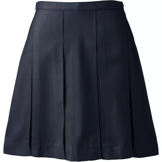 Women's Box Pleat Skirt Above Knee - primary