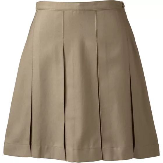 Women's Box Pleat Skirt Above Knee - primary