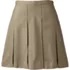 School Uniform Women's Box Pleat Skirt Above the Knee, Front
