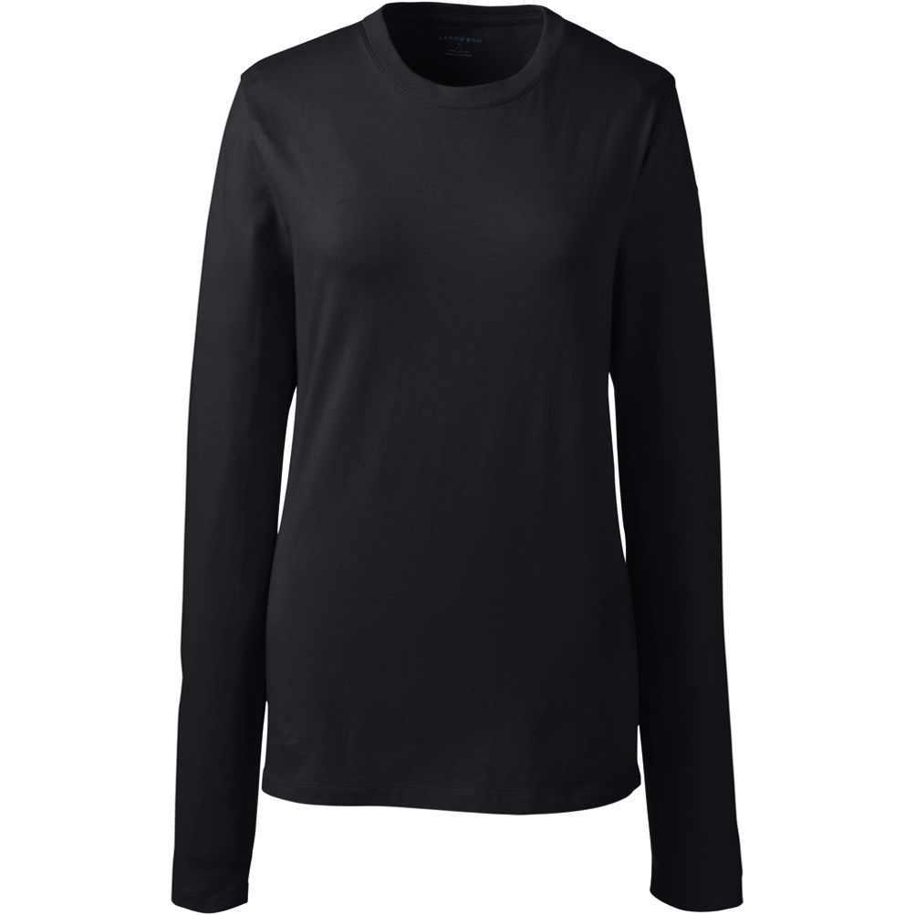 Essentials Women's Classic-Fit 100% Cotton Long-Sleeve Crewneck  T-Shirt