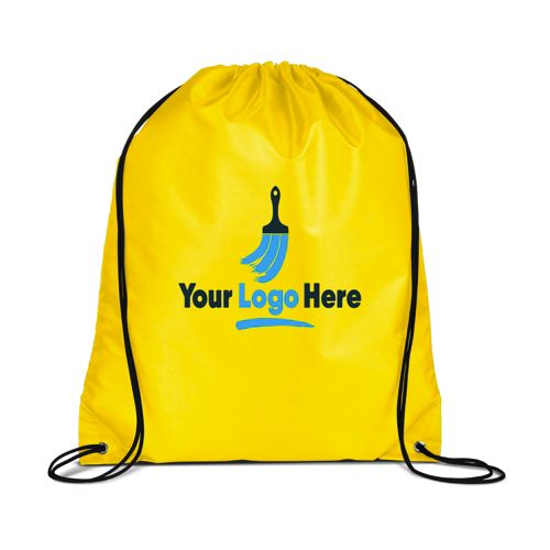 String-A-Sling Custom Logo Backpack Drawstring Bag