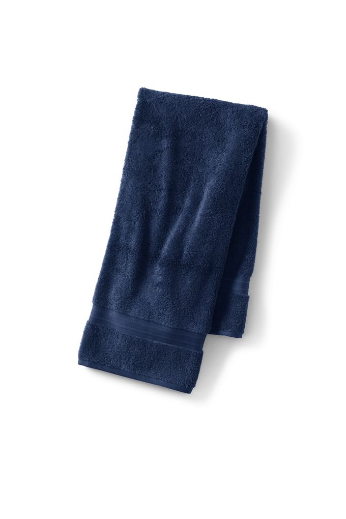 Premium Supima Cotton Bath Towel - Lands' End - Blue
