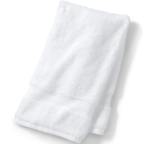 Supima Cotton Hand Towel, Women, size: one size, regular, White, Cotton, by Lands' End
