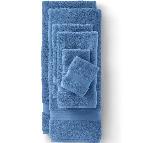 Home Labels 8 Pack Bath Towel Set Navy Blue for Kitchen and Bath - Pre