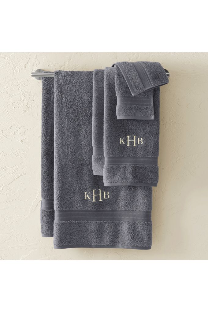 Premium Supima Cotton Bath Sheet - Lands' End - Gray