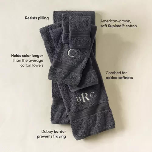 Premium Supima Cotton 6-Piece Bath Towel Set, alternative image