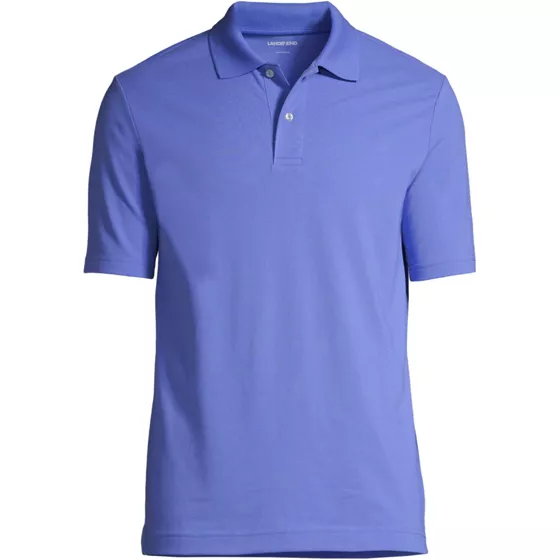 School Uniform Men's Short Sleeve Basic Mesh Polo Shirt - primary