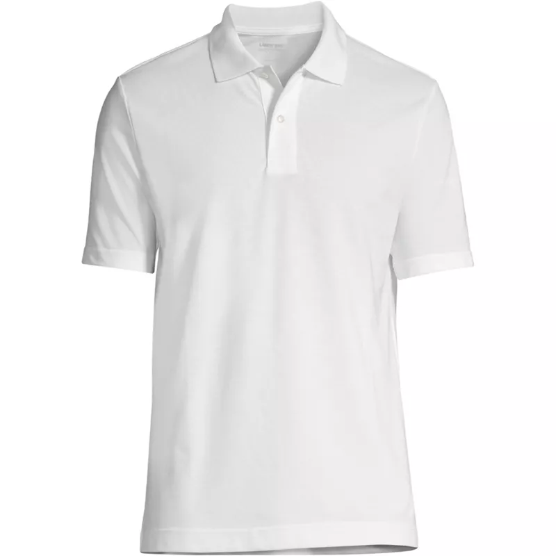 Men's Essential Pique Short Sleeve Classic Fit Polo Shirt, Front