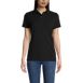 Women's Short Sleeve Basic Mesh Polo Shirt, Front