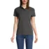Women's Short Sleeve Basic Mesh Polo Shirt, Front