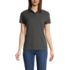 Women's Short Sleeve Basic Mesh Polo Shirt, Front