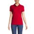Women's Short Sleeve Basic Mesh Polo Shirt, Front