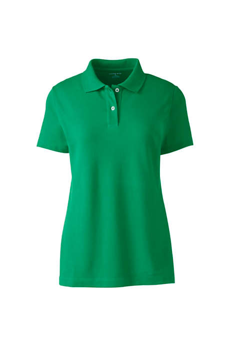 Mode Shirts Polo shirts Lands’ End Lands\u2019 End Polo shirt zwart-wit gestippeld patroon casual uitstraling 