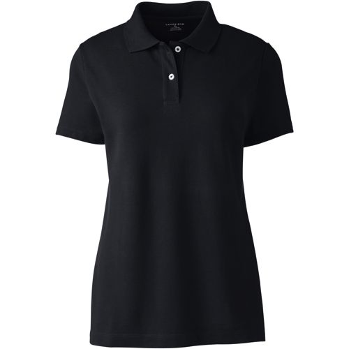 Women's Short Sleeve Basic Mesh Polo - image 3