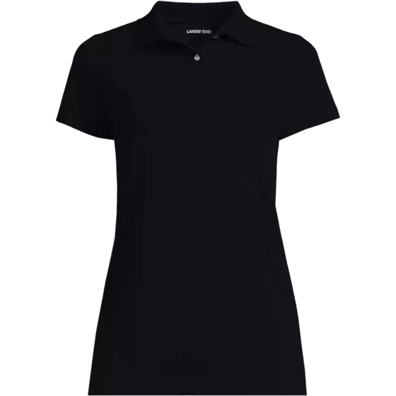 School Uniform Women's Short Sleeve Basic Mesh Polo Shirt - primary