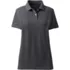 Women's Short Sleeve Basic Mesh Polo Shirt, Front