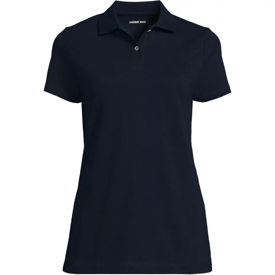 School Uniform Women's Essential Pique Short Sleeve Polo Shirt view 2