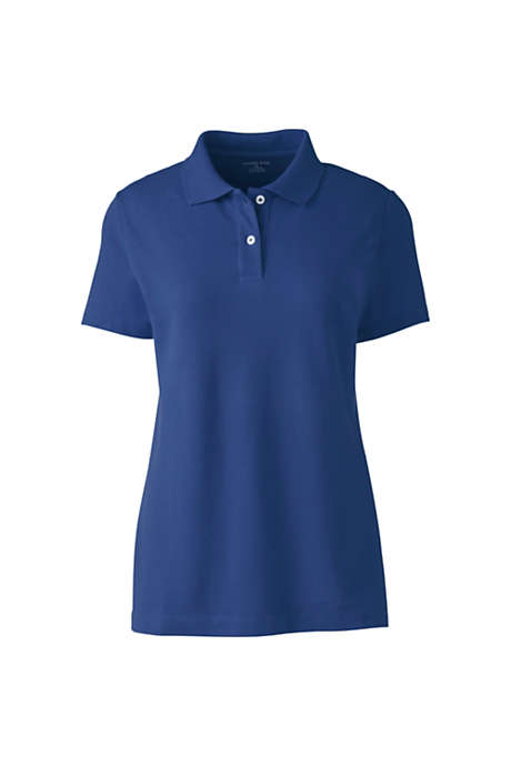 Women's Embroidered Logo Short Sleeve Mesh Polo Shirt