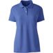 Women's Short Sleeve Basic Mesh Polo Shirt, Front