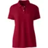 Women's Short Sleeve Basic Mesh Polo Shirt, Front
