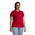 Women's Plus Size Short Sleeve Basic Mesh Polo Shirt, alternative image