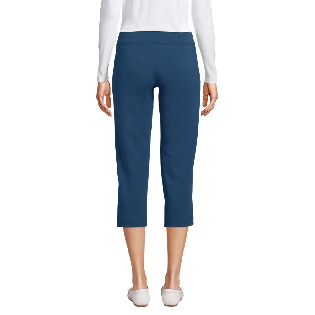 Pull-On Slub Knit Capri Pant