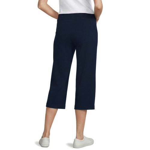  Lands' End Stretch-freizeithose In 3/4-länge, Damen, Größe:32-34 Regular, Blau, Baumwoll-mischung, By Lands' End 