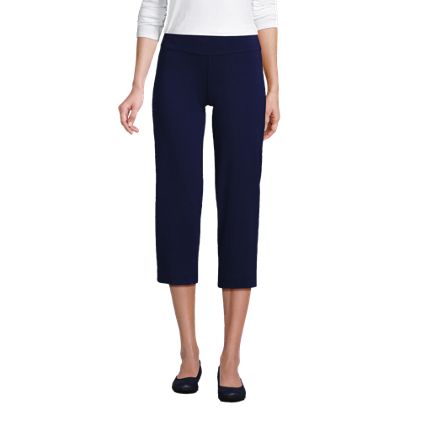 Women's Petite Starfish Mid Rise Pull On Crop Pants - image 4