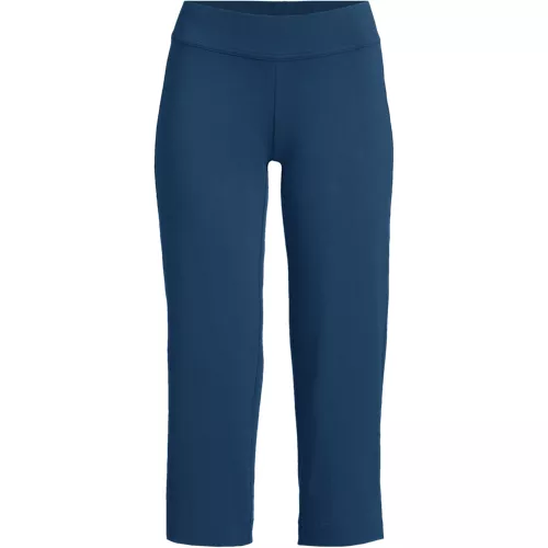 Women's Starfish Mid Rise Pull On Crop Pants, Front