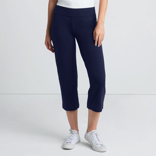  Lands' End Stretch-freizeithose In 3/4-länge, Damen, Größe:32-34 Regular, Blau, Baumwoll-mischung, By Lands' End 