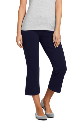 Women's Starfish Elastic Waist Pull On Capri Pants from Lands' End