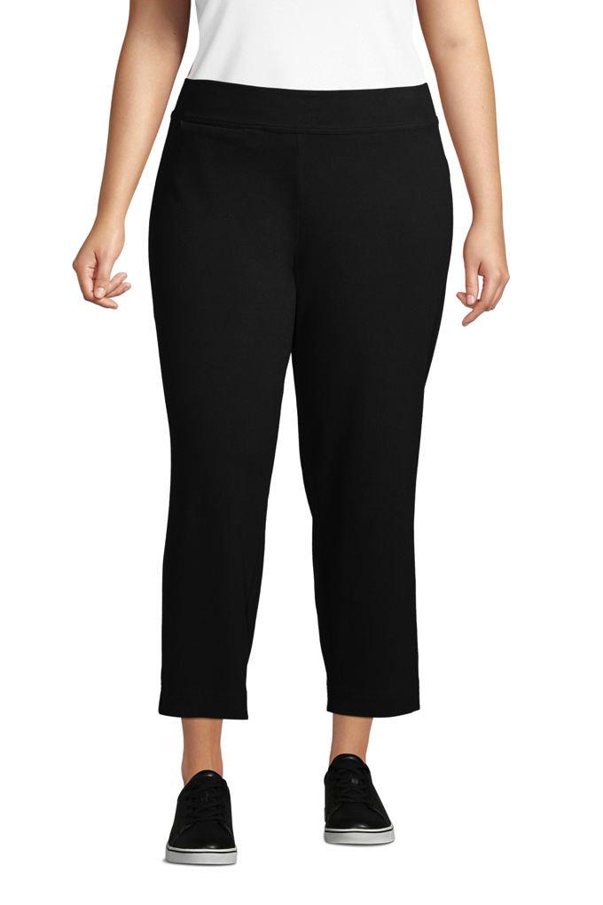 Lands' EndWomen's Plus Size Starfish Mid Rise Elastic Waist Pull On