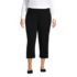Women's Plus Size Starfish Mid Rise Pull On Crop Pants, Front