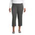 Women's Plus Size Starfish Mid Rise Pull On Crop Pants, Front