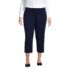 Women's Plus Size Starfish Mid Rise Pull On Crop Pants, Front