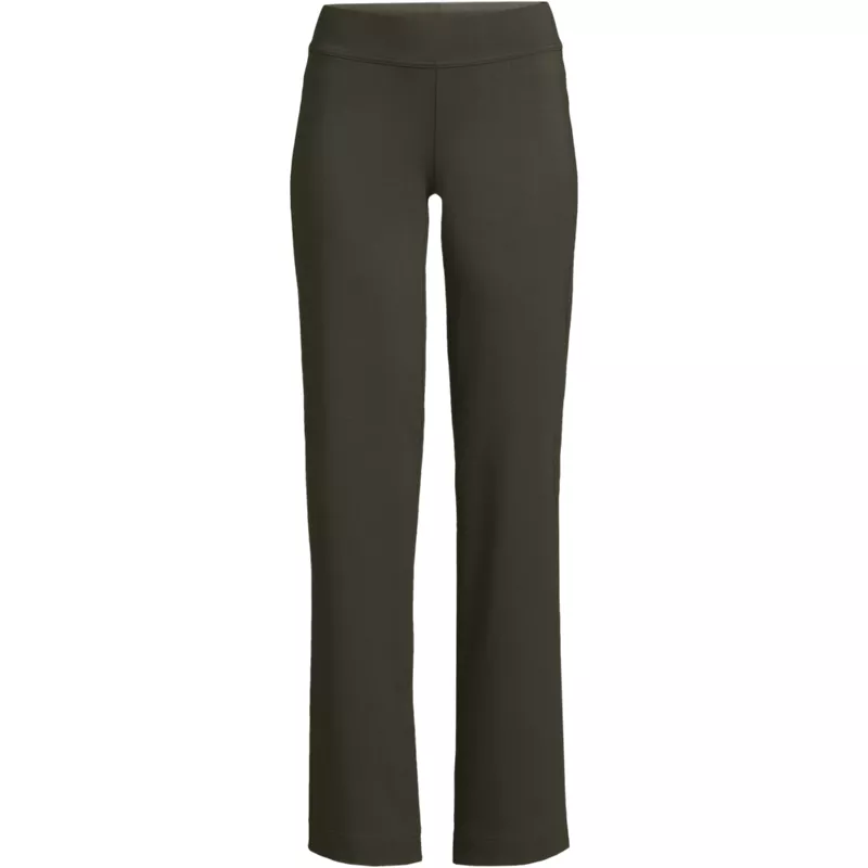 Plus Size Starfish Mid Rise Straight Leg Pants, Front