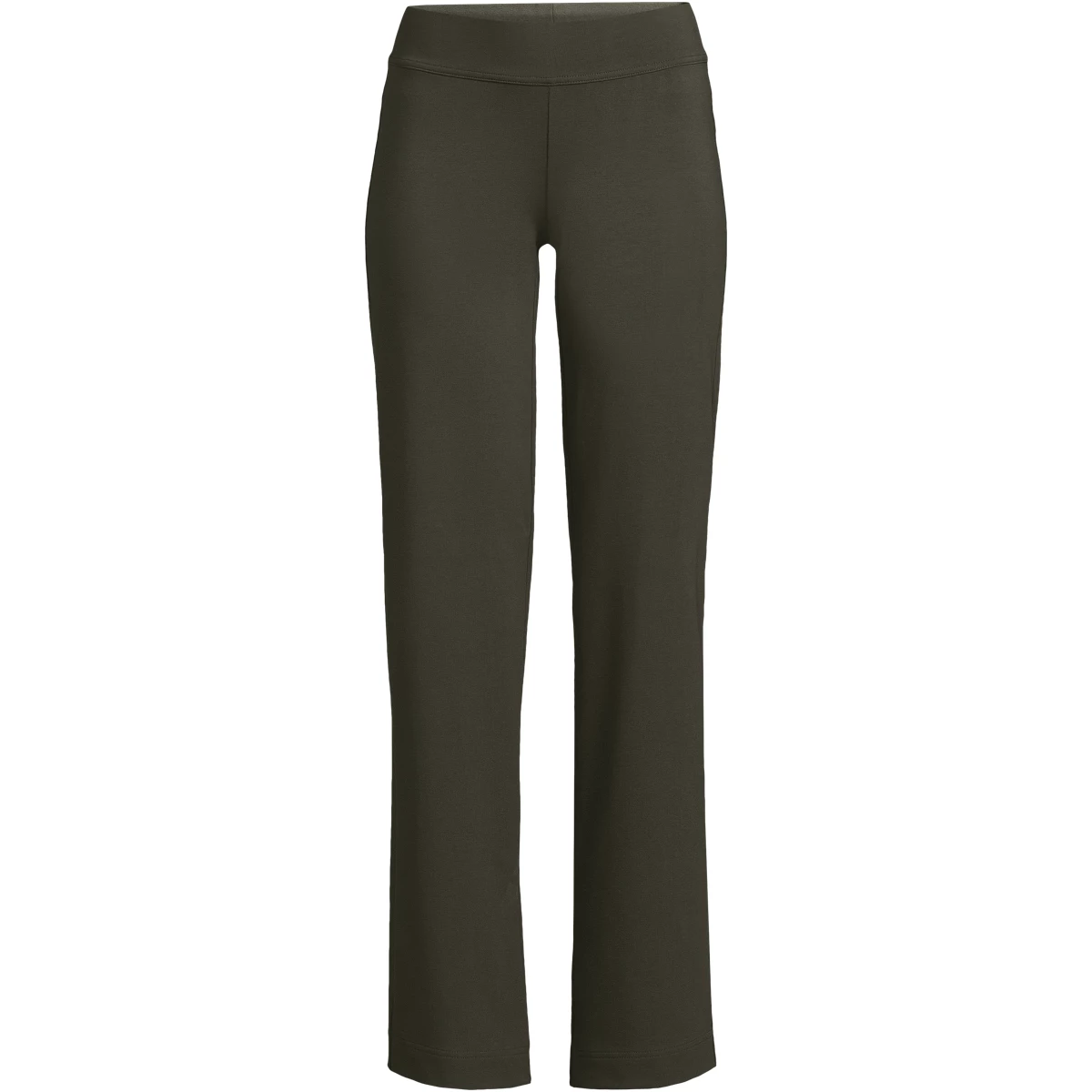 Tall Starfish Mid Rise Straight Leg Pants — Forest Moss by Lands' End