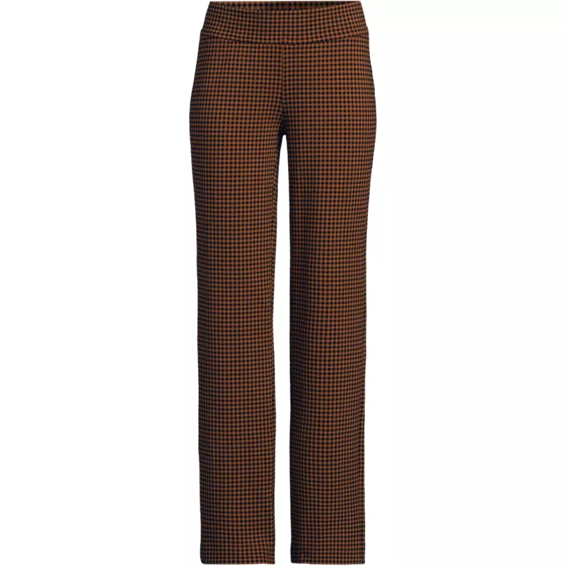 Plus Size Starfish Mid Rise Straight Leg Pants, Front
