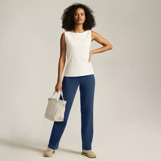 Starfish Mid Rise Straight Leg Pants - primary