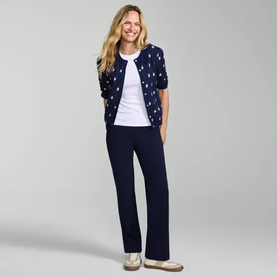 Starfish Mid Rise Straight Leg Pants - primary