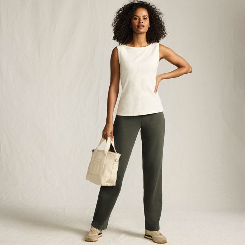 Women's Starfish Mid Rise Straight Leg Pants