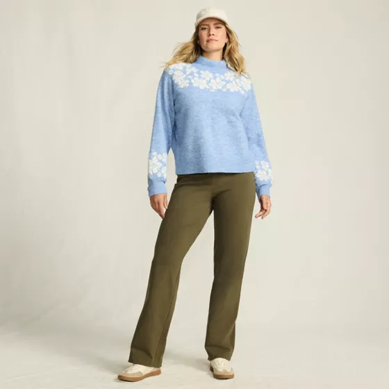 Starfish Mid Rise Straight Leg Pants - primary