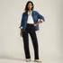 Petite Starfish Mid Rise Straight Leg Pants, alternative image
