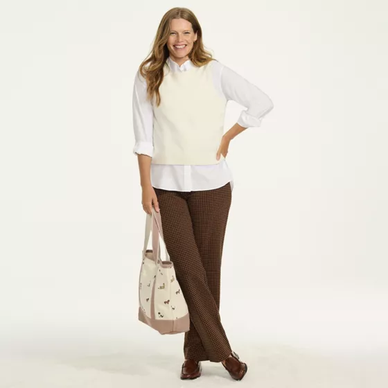 Starfish Mid Rise Straight Leg Pants - primary
