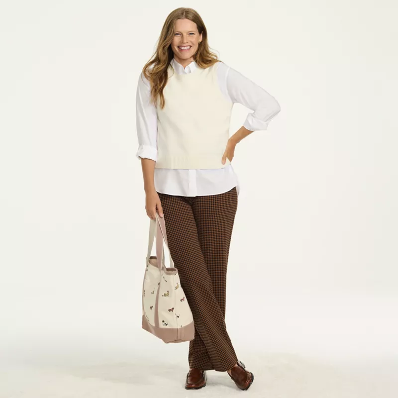 Tall Starfish Mid Rise Straight Leg Pants, alternative image