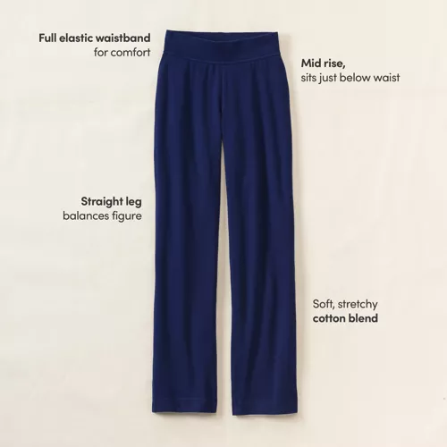 Starfish Mid Rise Straight Leg Pants, alternative image