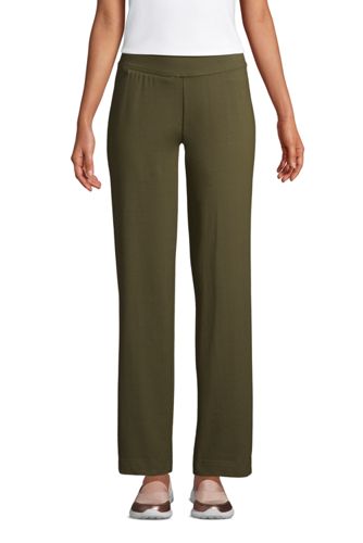 women's pull on straight leg pants