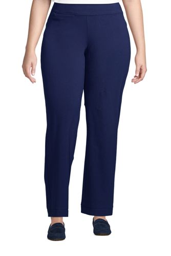 women's plus size pants with elastic waist