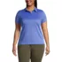 Women's Plus Size Short Sleeve Active Pique Polo, Front